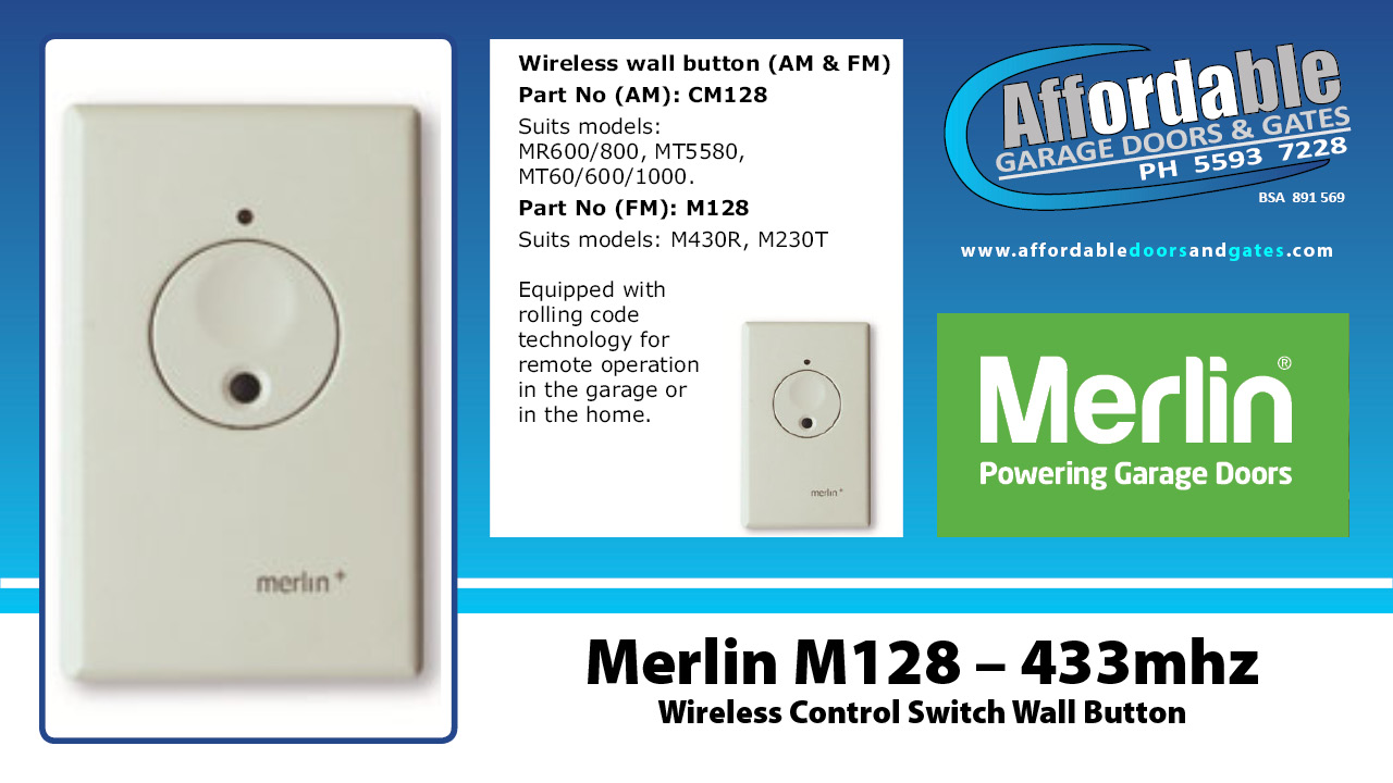 Merlin M128 – 433mhz Wireless Control Switch